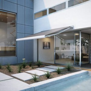 Domina full cassette retractable awning with shade protection