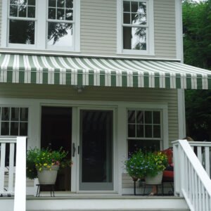Elite awning over patio to control afternoon sun