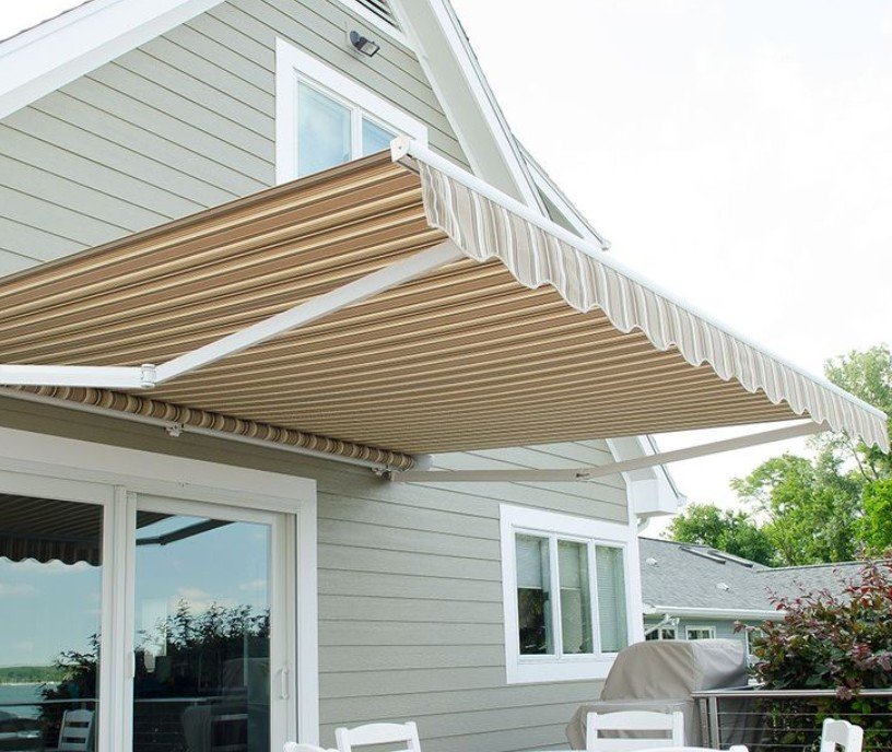 Classic Awning Westfield Mushroom - Width: 17'6" x Projection 8'