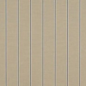 Classic Awning Regimental Putty – Width: 12' x Projection: 8'